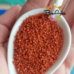 (5 gram) - No:475 Miyuki Delica Boncuk DB-2352 (Duracoat Opak Yanık Turuncu)