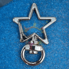 (1 adet) Gümüş Renk Yıldız Model Anahtarlık