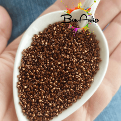 (5 gram) - No:427 Miyuki Delica Boncuk DB-0461 (Nikel Kaplama Kararmış Bakır)