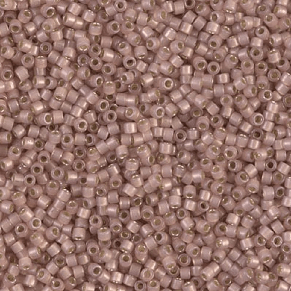 (5 gram) - No:379 Miyuki Delica Boncuk DB-1459 (Gümüş Kaplamalı Kahverengi)