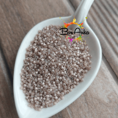 (5 gram) - No:379 Miyuki Delica Boncuk DB-1459 (Gümüş Kaplamalı Kahverengi)