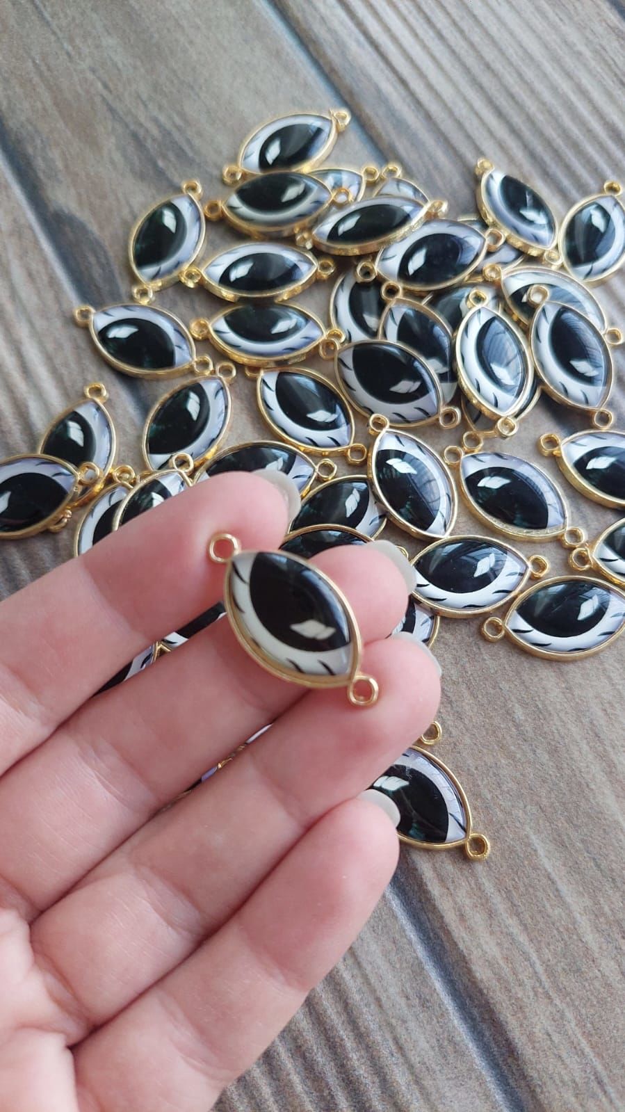 Çift Kulplu Göz Model Bileklik Ara Aparatı 008 (23 mm * 15 mm)