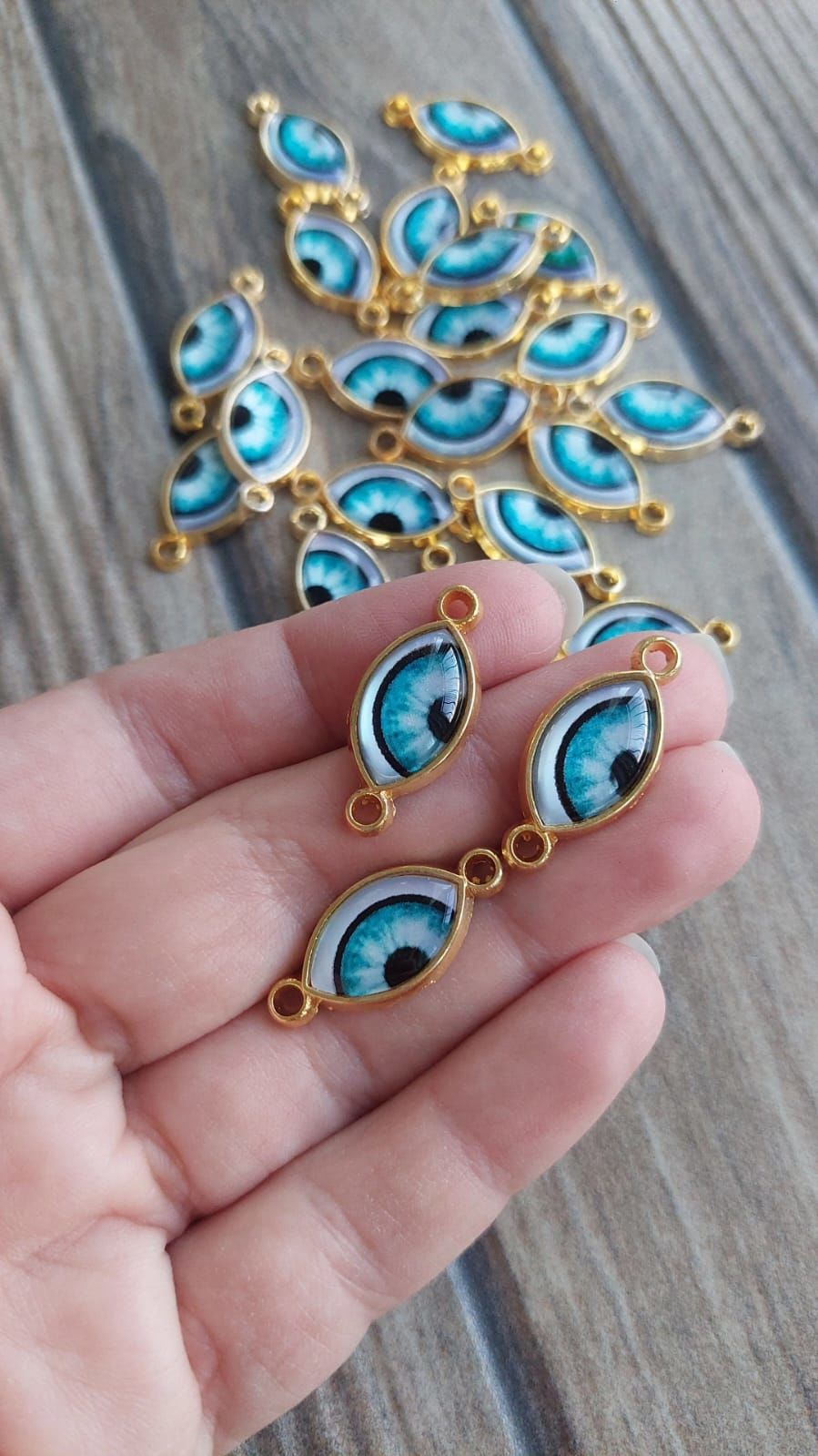 Çift Kulplu Göz Model Bileklik Ara Aparatı 003 (18 mm * 10 mm)