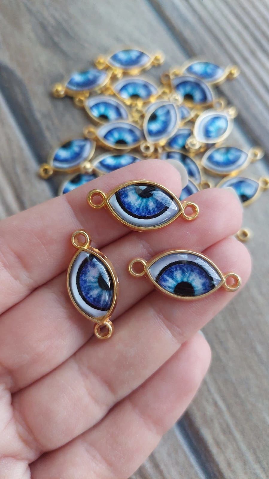Çift Kulplu Göz Model Bileklik Ara Aparatı 004 (18 mm * 10 mm)