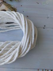 6 mm Dizi Fimo Boncuk Beyaz Renk - 026