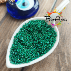 (5 gram) - No:402 Miyuki Delica Boncuk DB-1788 (Alacalı Zümrüt Yeşil)