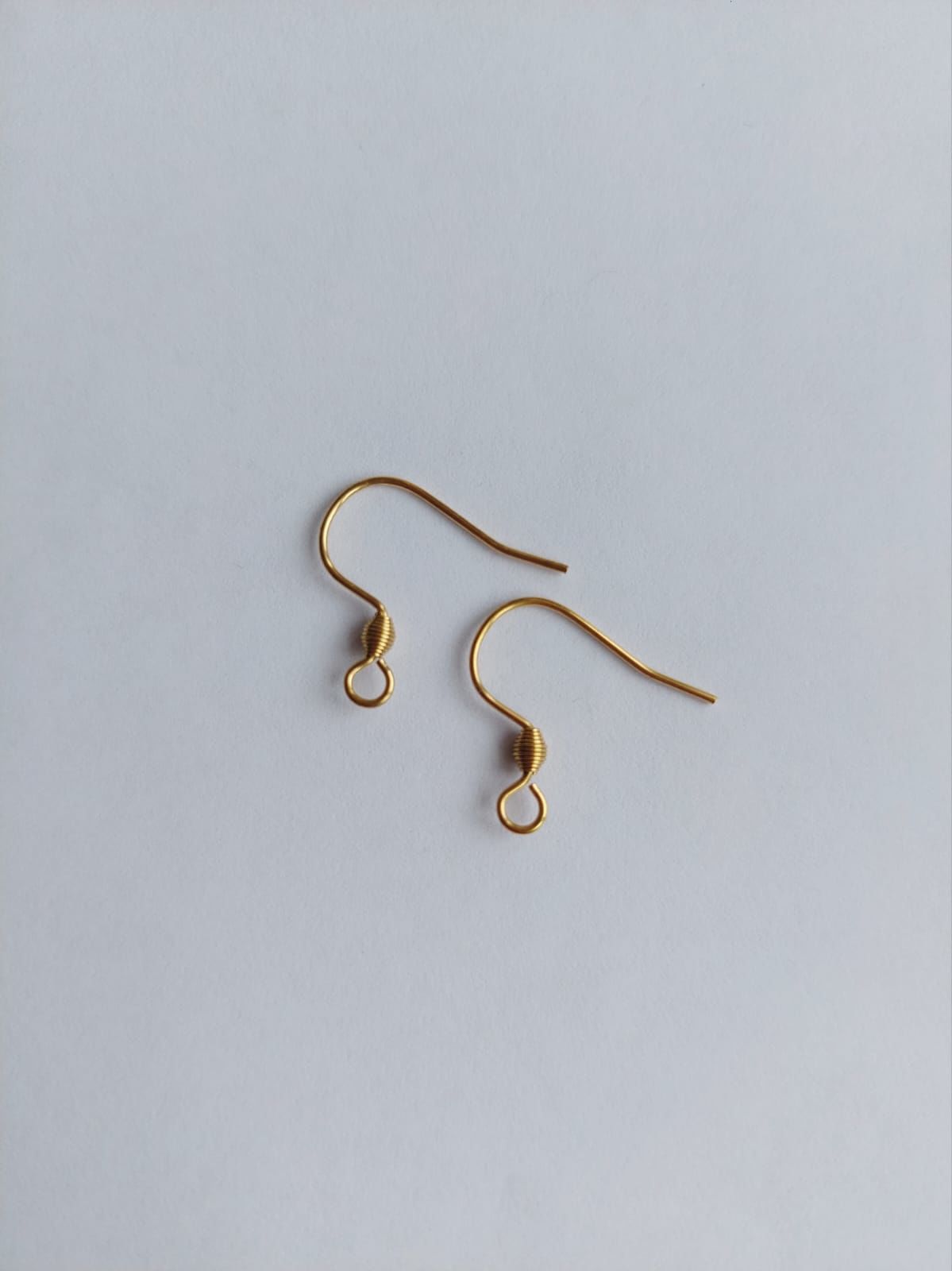 (1 Çift - 2 Adet) 316 L Çelik Gold S Küpe Kancası