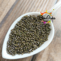 (5 gram) - No:433 Miyuki Delica Boncuk DB-0657 (Opak Zeytin Yeşil)