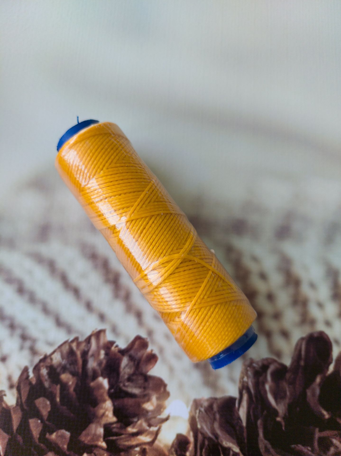 (1.0 mm) Sarı 001 Renk 100 Metre Mumlu İp