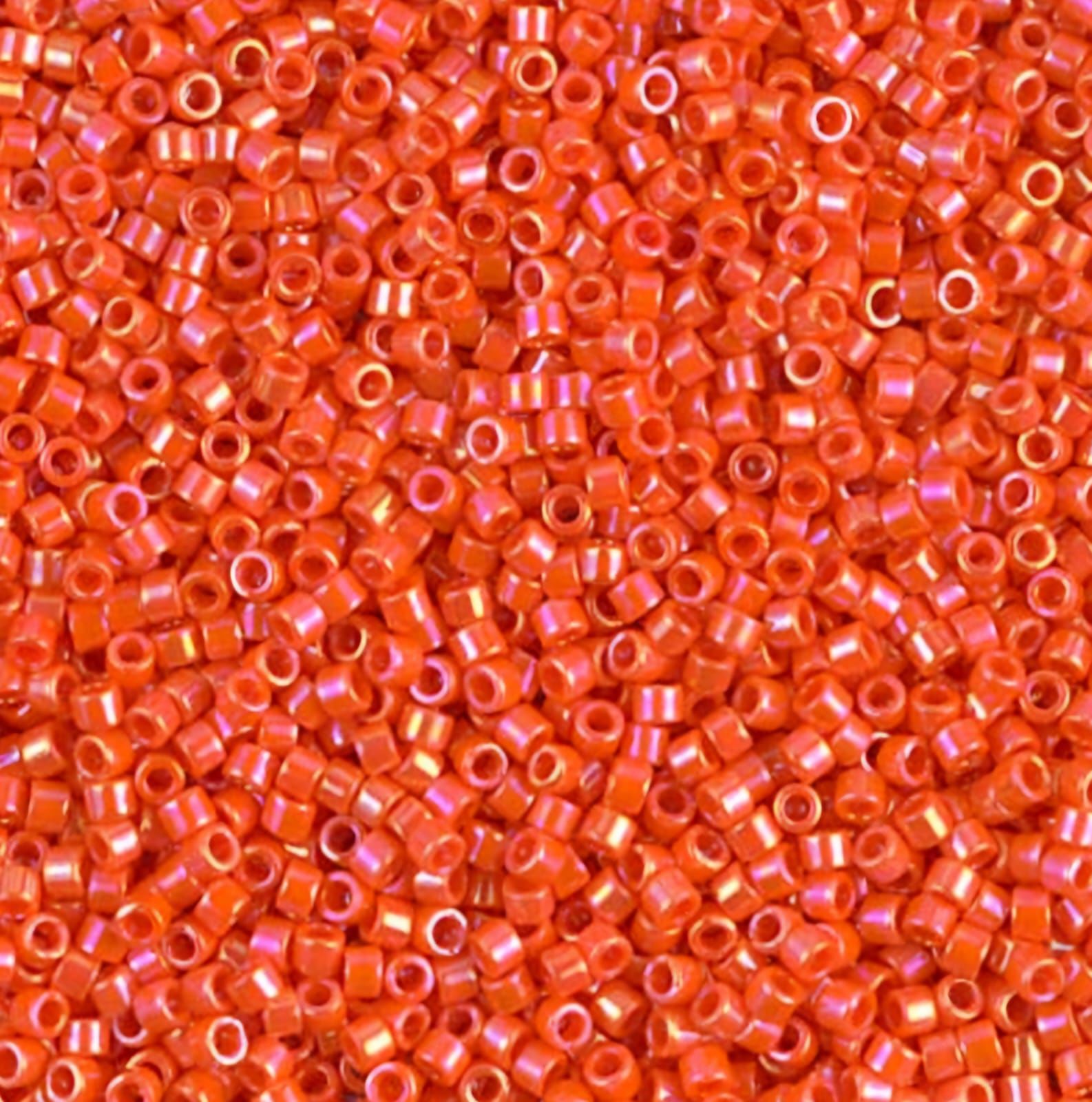 No:120 Miyuki Delica Boncuk DB-0161 (Opak Gökkuşağı Turuncu) 7.5 Gram (Kutu Hediyeli)