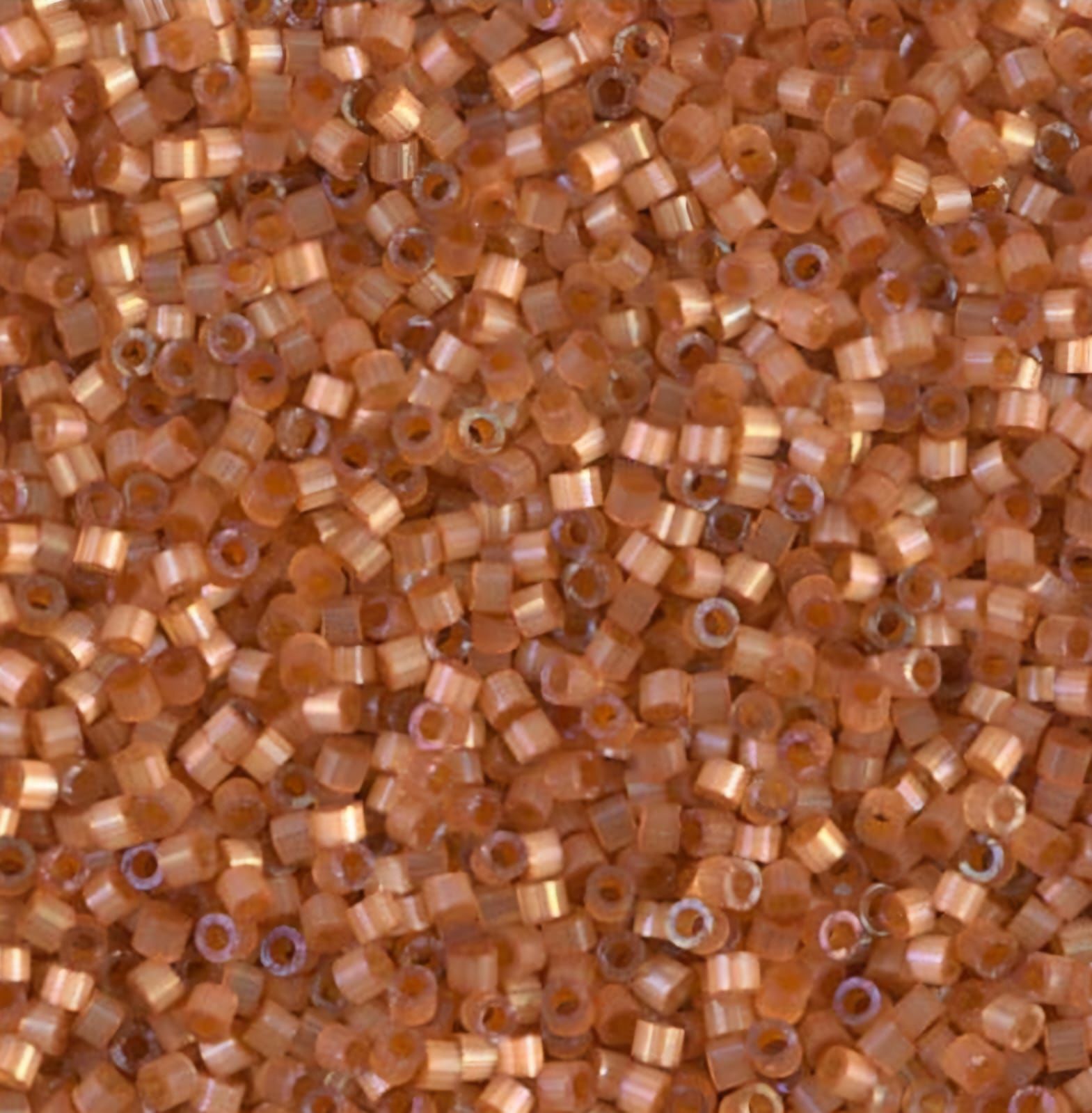 No:125 Miyuki Delica Boncuk DB-1804 (İpek Saten Açık Kahverengi) 7.5 Gram (Kutu Hediyeli)
