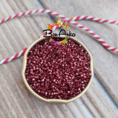 5 g No:189 Miyuki Delica 11/0 Boncuk DB0116 Şeffaf Kırmızı