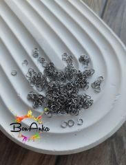 (10 adet) 316 L Çelik Beyaz Renk 4 mm * 6 mm Halka