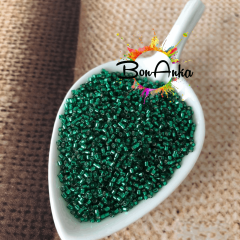 5 g No:152 Miyuki Delica 11/0 DB0605 Gümüş Kaplamalı Zümrüt