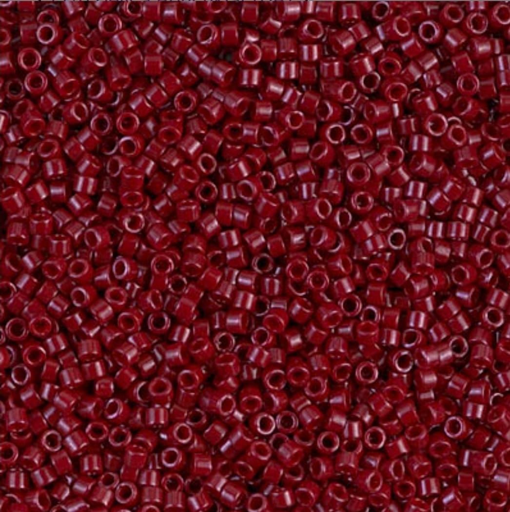 No:153 Miyuki Delica Boncuk DB-0654 (Opak Bordo) 7.5 Gram (Kutu Hediyeli)