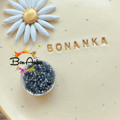 No:207 Miyuki Delica Boncuk DB-1818 (İpek Saten Gri - Siyah)