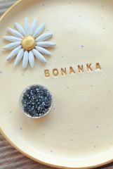 No:207 Miyuki Delica Boncuk DB-1818 (İpek Saten Gri - Siyah) 5 Gram
