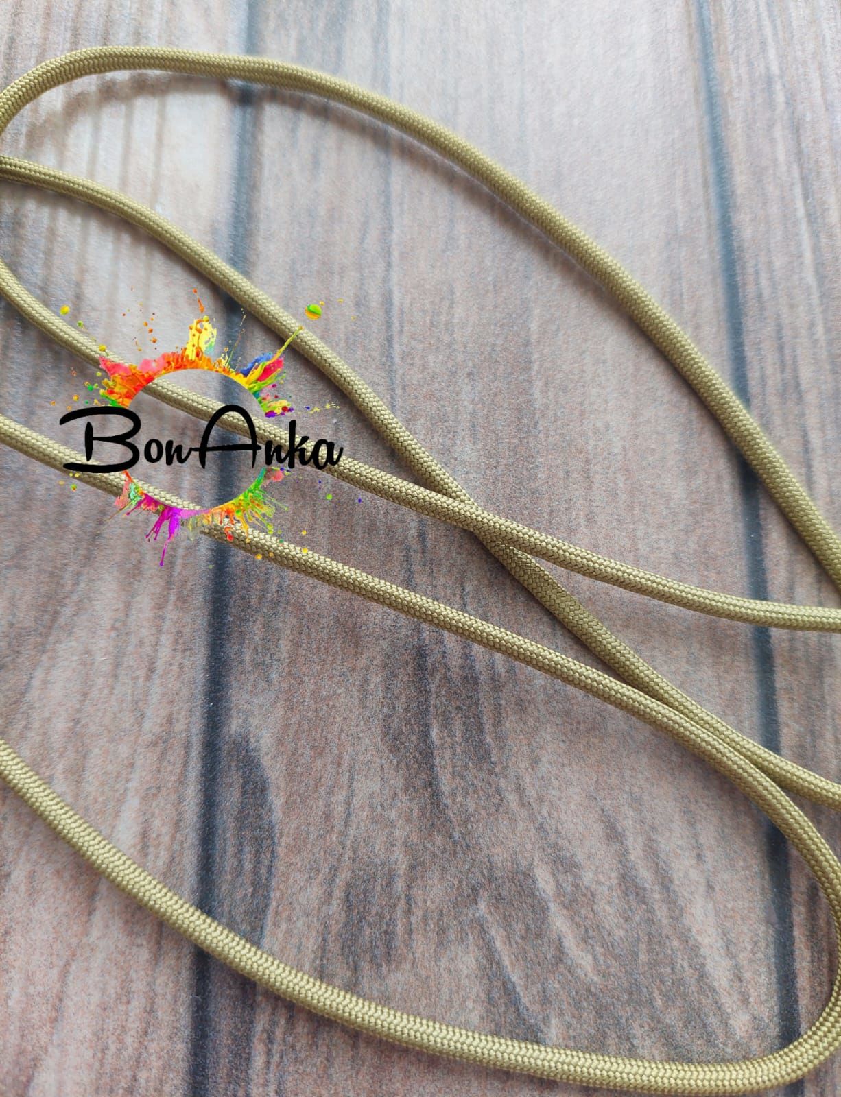 (1 metre) Kına Yeşili Renk, 3,5 mm Paracord İp - (009)