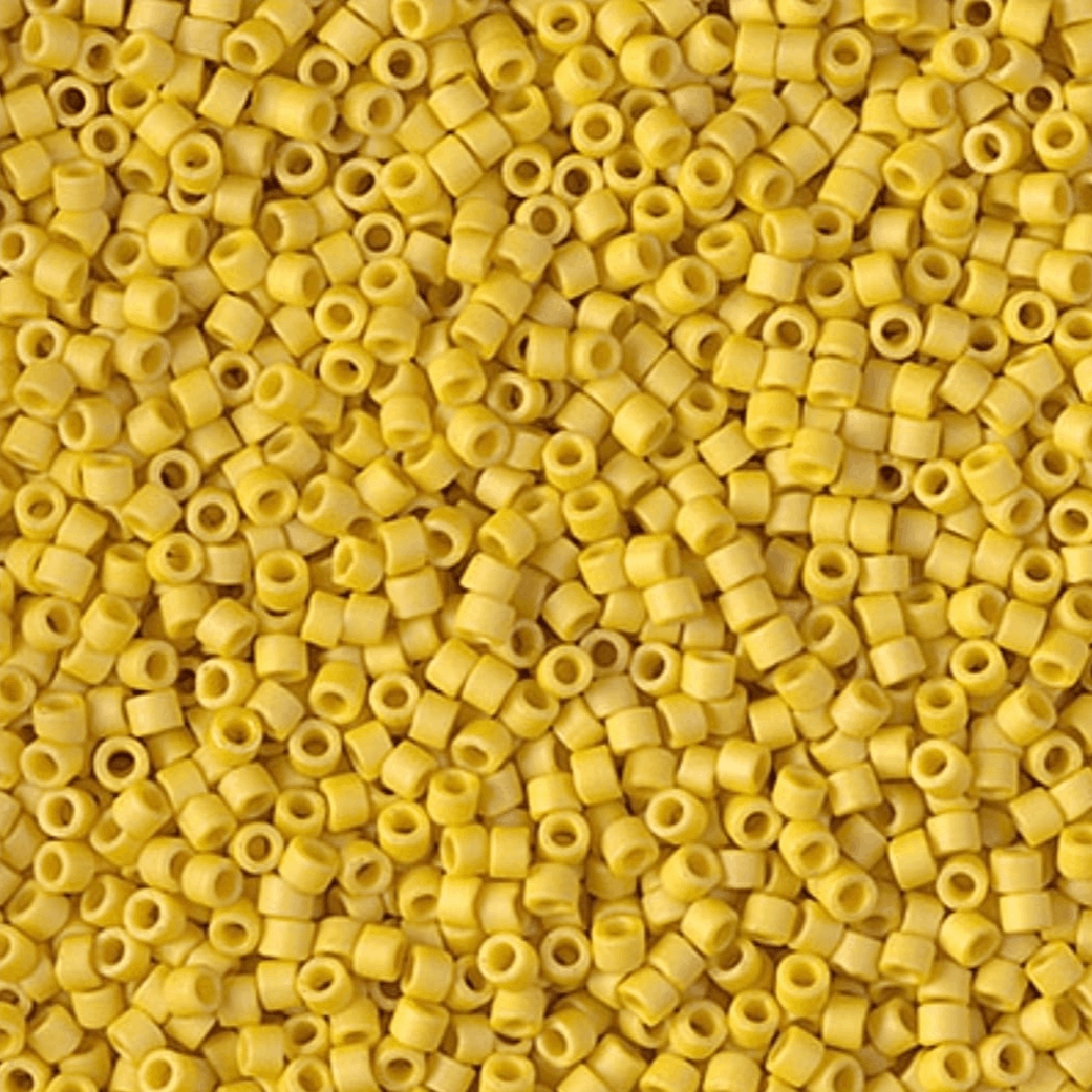 (5 gram) - No:451 Miyuki Delica Boncuk DB-2284 (Opak Ananas Sarı)