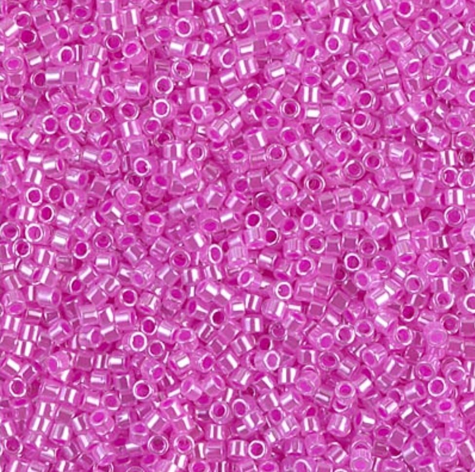 No:282 Miyuki Delica Boncuk DB-0247 (Parlak Pembe) 7.5 Gram (Kutu Hediyeli)