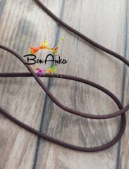 (1 metre) Koyu Kahve Renk, 3,5 mm Paracord İp - (026)