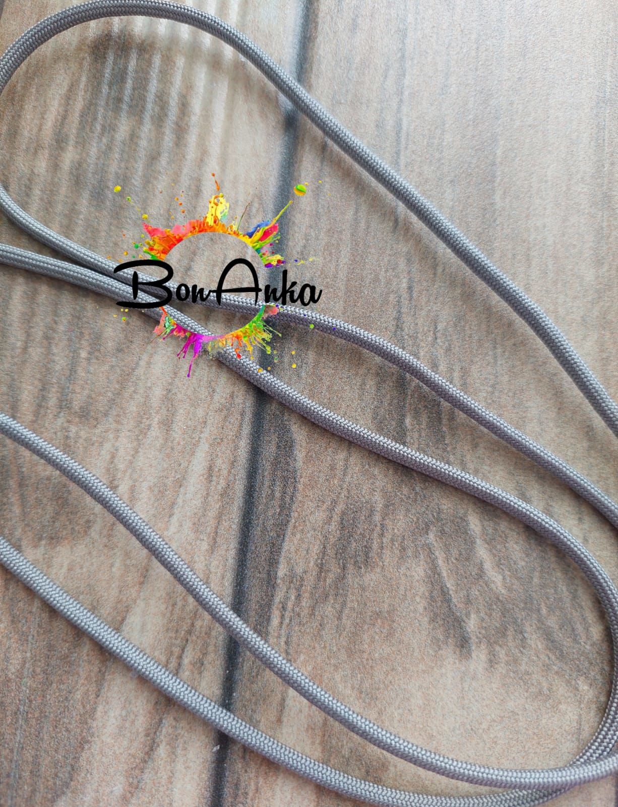 (1 metre) Gri Renk, 3,5 mm Paracord İp - (028)