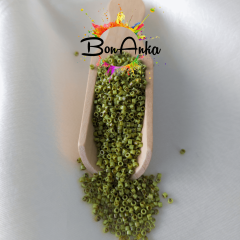 (5 gram) - No:319 Miyuki Delica Boncuk DB-2265 (Opak Yeşil Picasso)