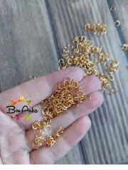 (10 adet) 316 L Çelik Sarı Renk 5 mm * 7 mm Halka