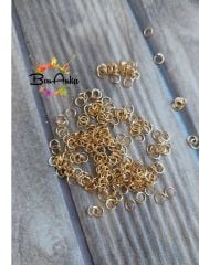 (10 adet) 316 L Çelik Sarı Renk 5 mm * 7 mm Halka