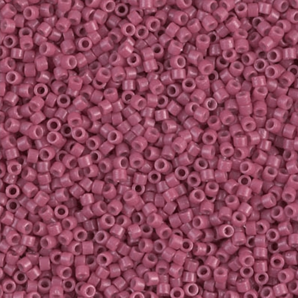 (5 gram) - No:334 Miyuki Delica Boncuk DB-2118 (Duracoat Opak Koyu Pembe)