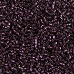 (5 gram) - No:337 Miyuki Delica Boncuk DB-0611 (Gümüş Kaplamalı Mor)