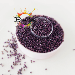 (5 gram) - No:337 Miyuki Delica Boncuk DB-0611 (Gümüş Kaplamalı Mor)