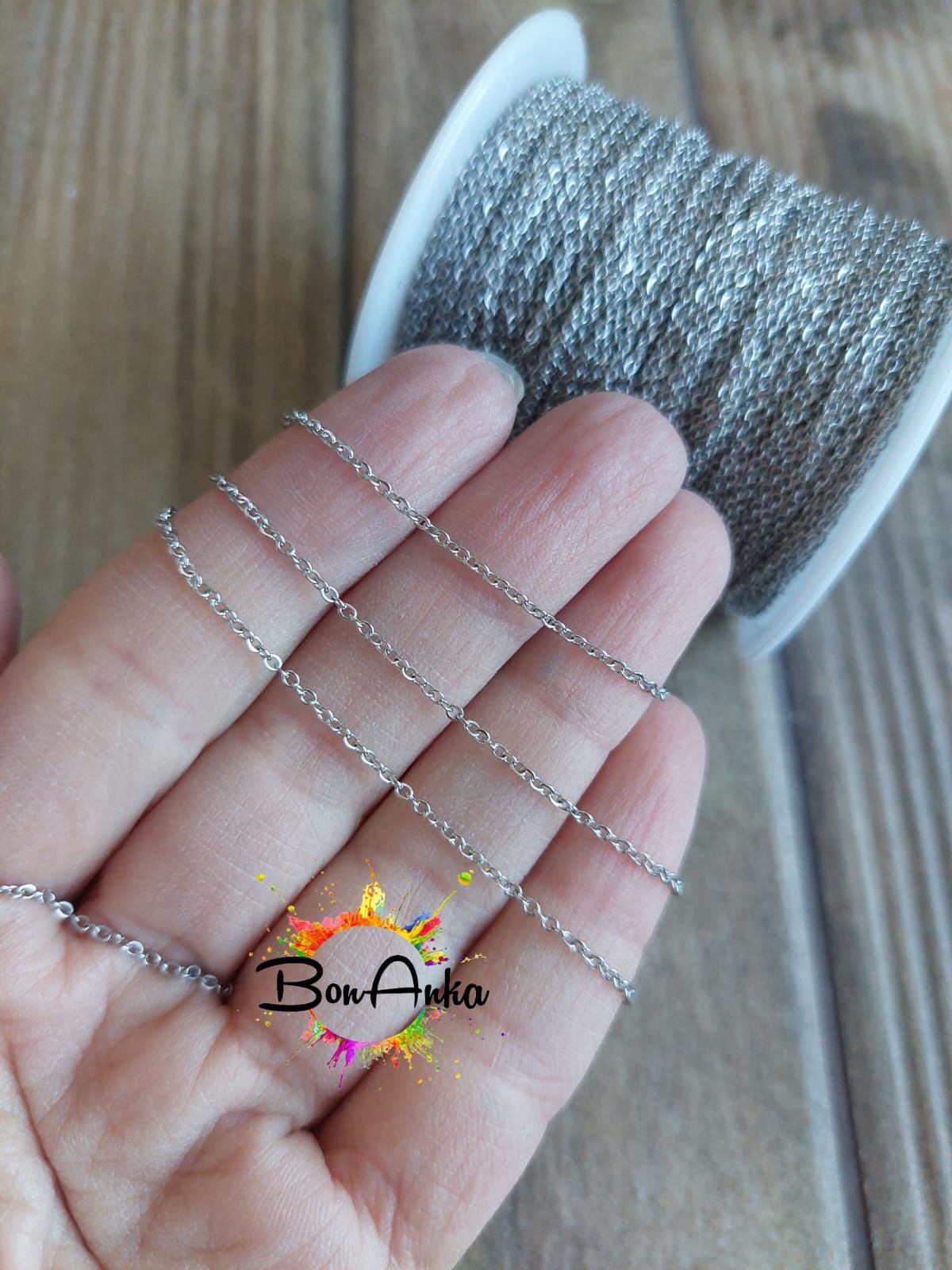(1 metre) 316 L Çelik Zincir (Sf-235 Nikel)