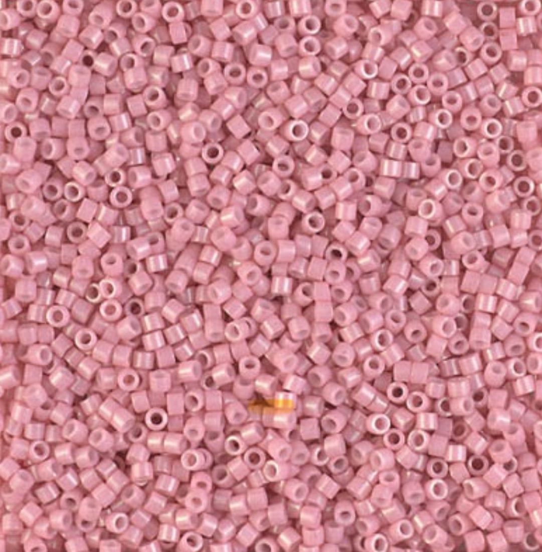 (5 gram) - No:483 Miyuki Delica Boncuk DB-1906 (Opak Gül Suyu Pembe)