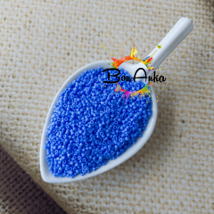 (5 gram) - No:346 Miyuki Delica Boncuk DB-0881 (Gökkuşağı Opak Mat Mavi)