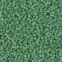 (5 gram) - No:350 Miyuki Delica Boncuk DB-0877 (Opak Gökkuşağı Yeşil)