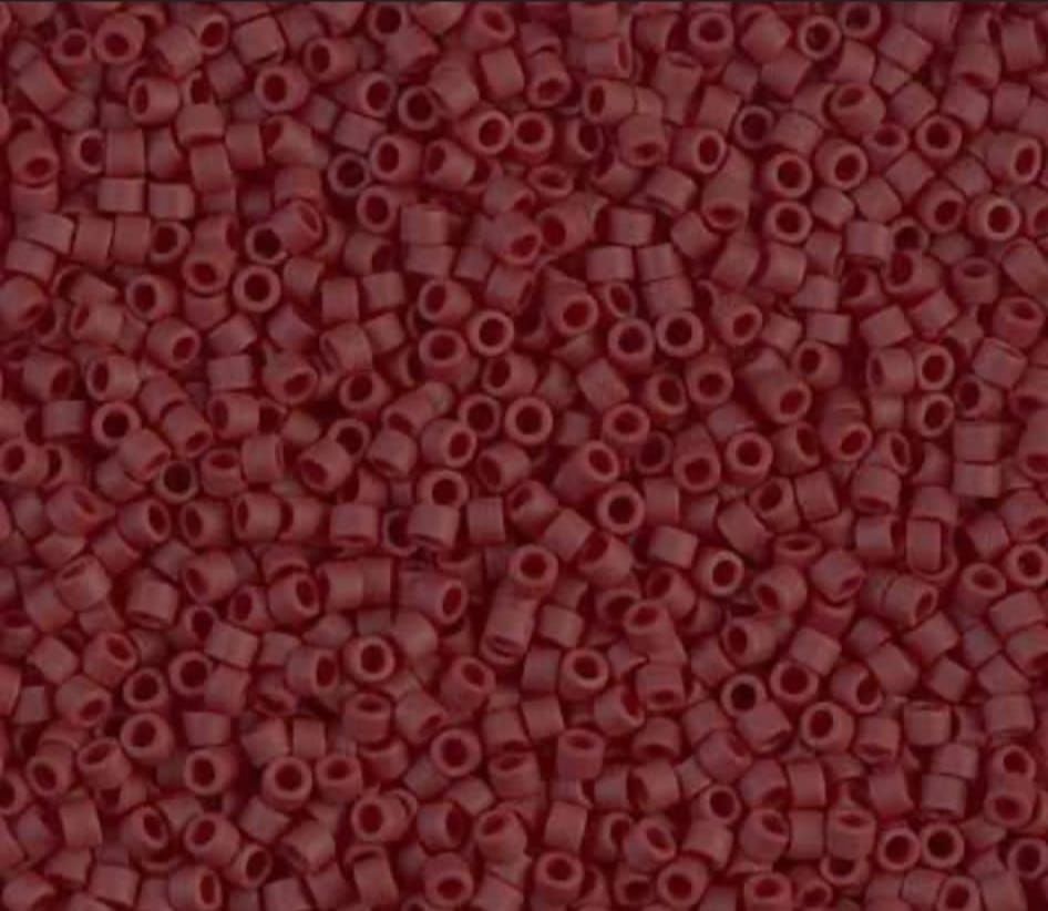 No:216 Miyuki Delica Boncuk DB-1584 (Mat Bordo) 7.5 Gram (Kutu Hediyeli)