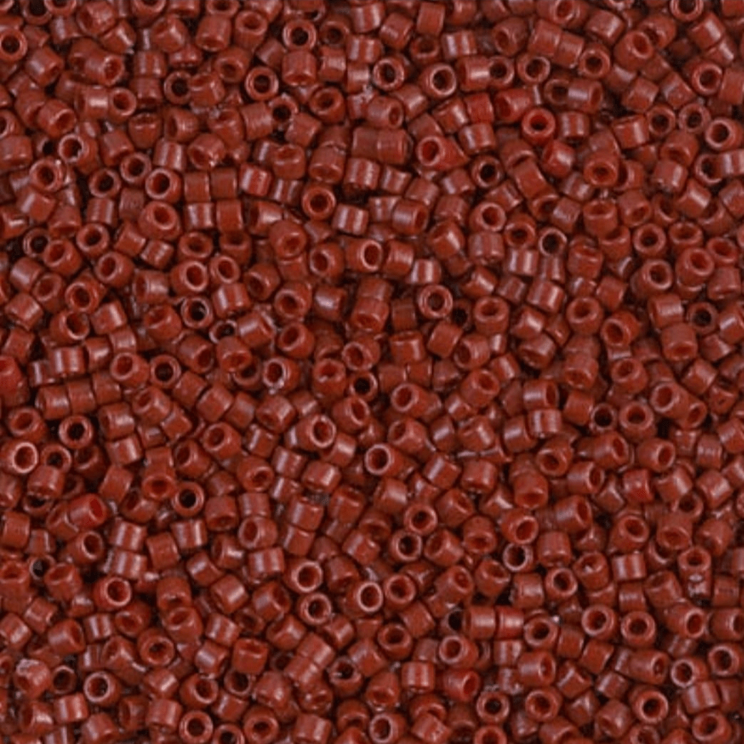 (5 gram) - No:405 Miyuki Delica Boncuk DB-2120 (Duracoat Opak Bordo - Kahverengi)