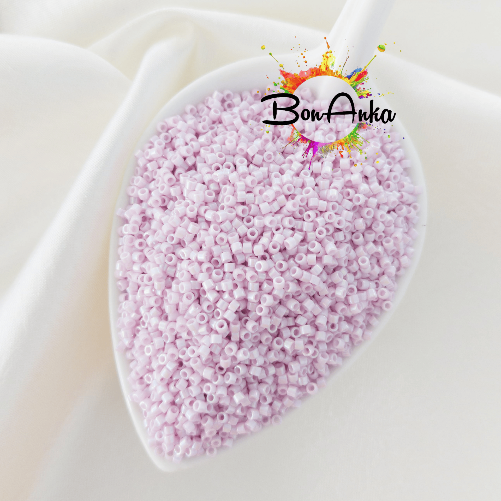 (5 gram) - No:428 Miyuki Delica Boncuk DB-1504 (Opak Açık Gül Kurusu Pembe)