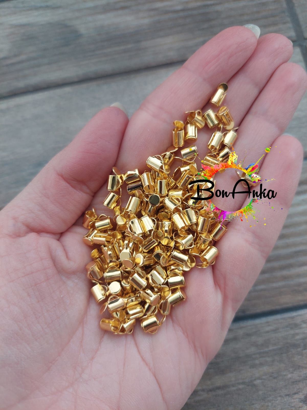 (10 adet) 0,6 cm Sarı Renk Korniş Kapama