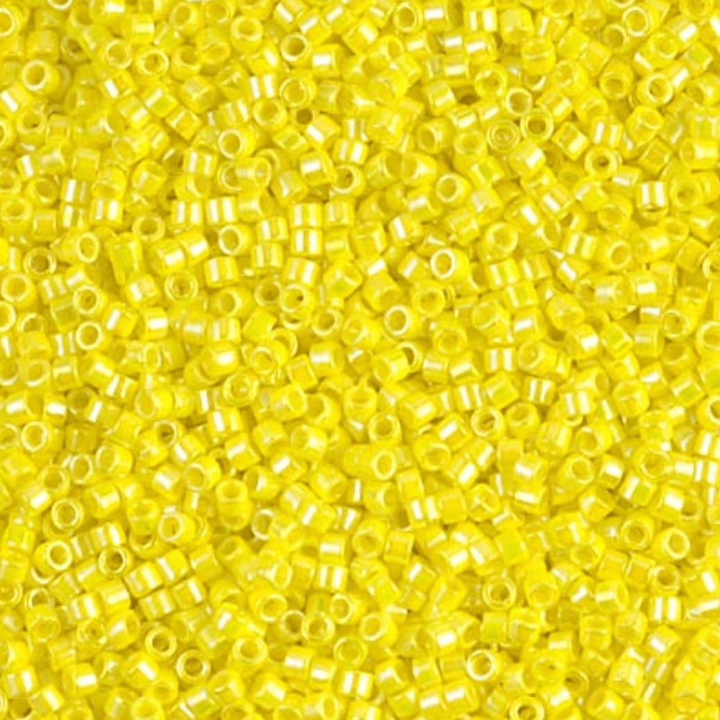 (5 gram) - No:431 Miyuki Delica Boncuk DB-0160 (Opak Parlak Sarı)
