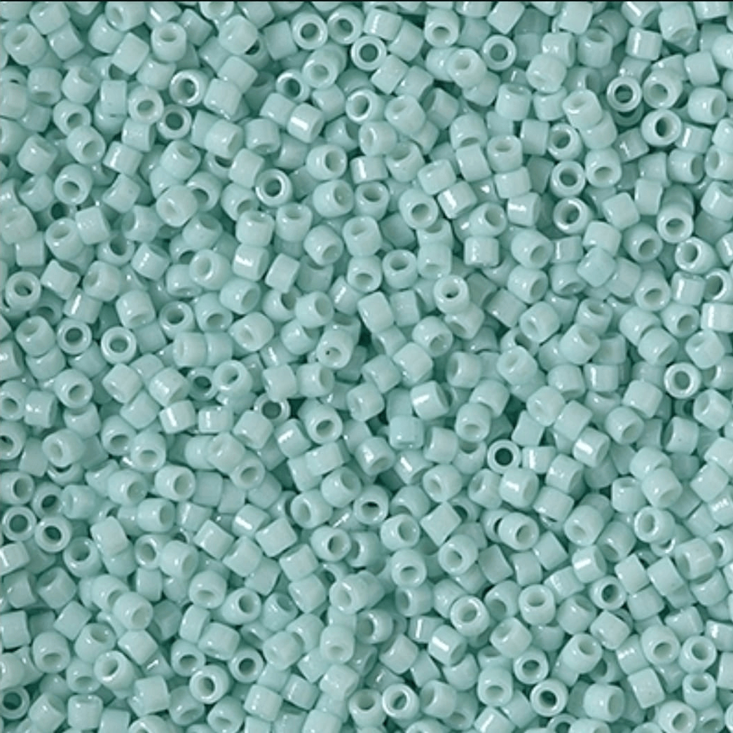 (5 gram) - No:476 Miyuki Delica Boncuk DB-2356 (Duracoat Opak Su Yeşili)