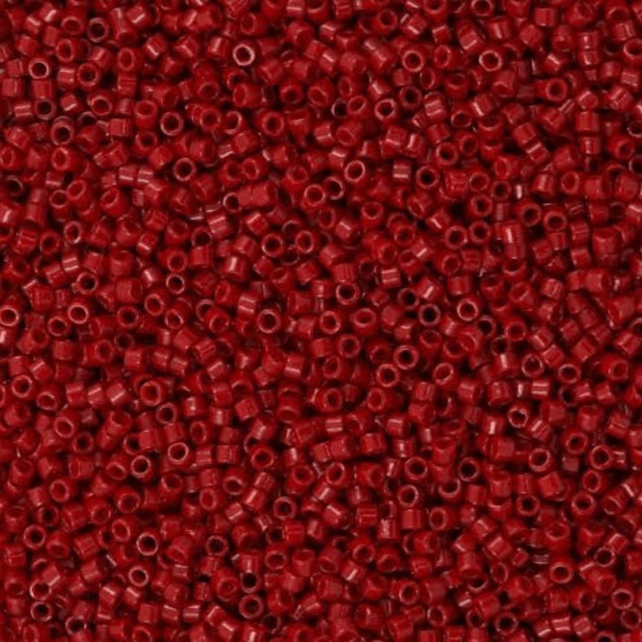 (5 gram) - No:477 Miyuki Delica Boncuk DB-2354 (Duracoat Opak Tozlu Kırmızı)