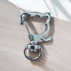 (1 adet) Gümüş Renk Kedi - 2 Model Anahtarlık