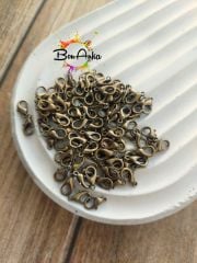 (20 adet) 10x6 mm, Antik Sarı Kaplama, 501 Papağan Kilit