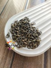 (20 adet) 12x6 mm, Antik Sarı Kaplama, 502 Papağan Kilit