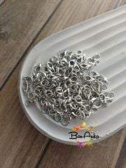 (20 adet) 12x6 mm, Nikel Kaplama, 502 Papağan Kilit
