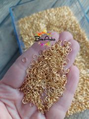 (5 Gram ~ 250 adet) 4 mm, Ham Pirinç, Halka