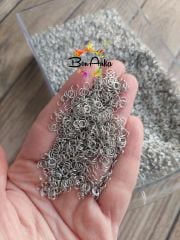 (5 Gram ~ 250 adet) 4 mm, Nikel Kaplama, Halka
