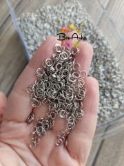 (5 Gram ~ 80 adet) 5 mm, Nikel Kaplama, Halka
